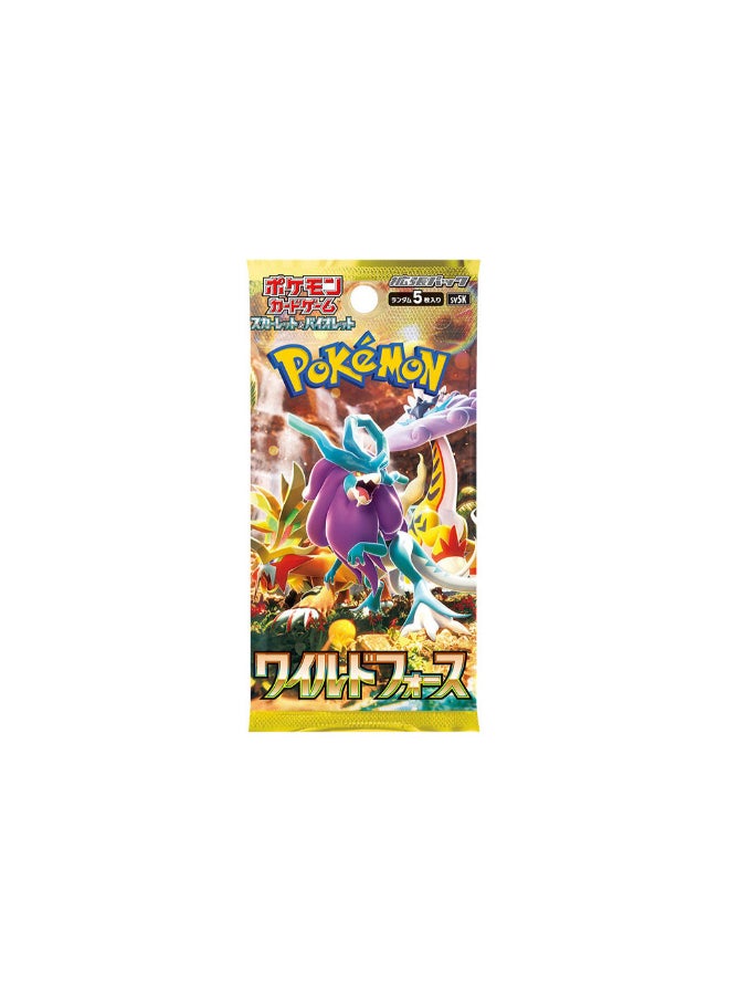 Pokemon Card Game Scarlet & Violet Expansion Pack Wild Force (Random 1 Pack ) - Image 1